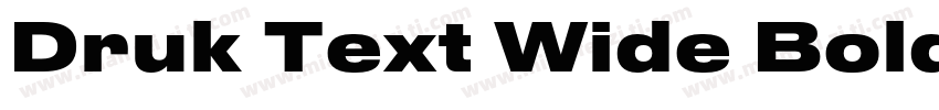 Druk Text Wide Bold字体转换